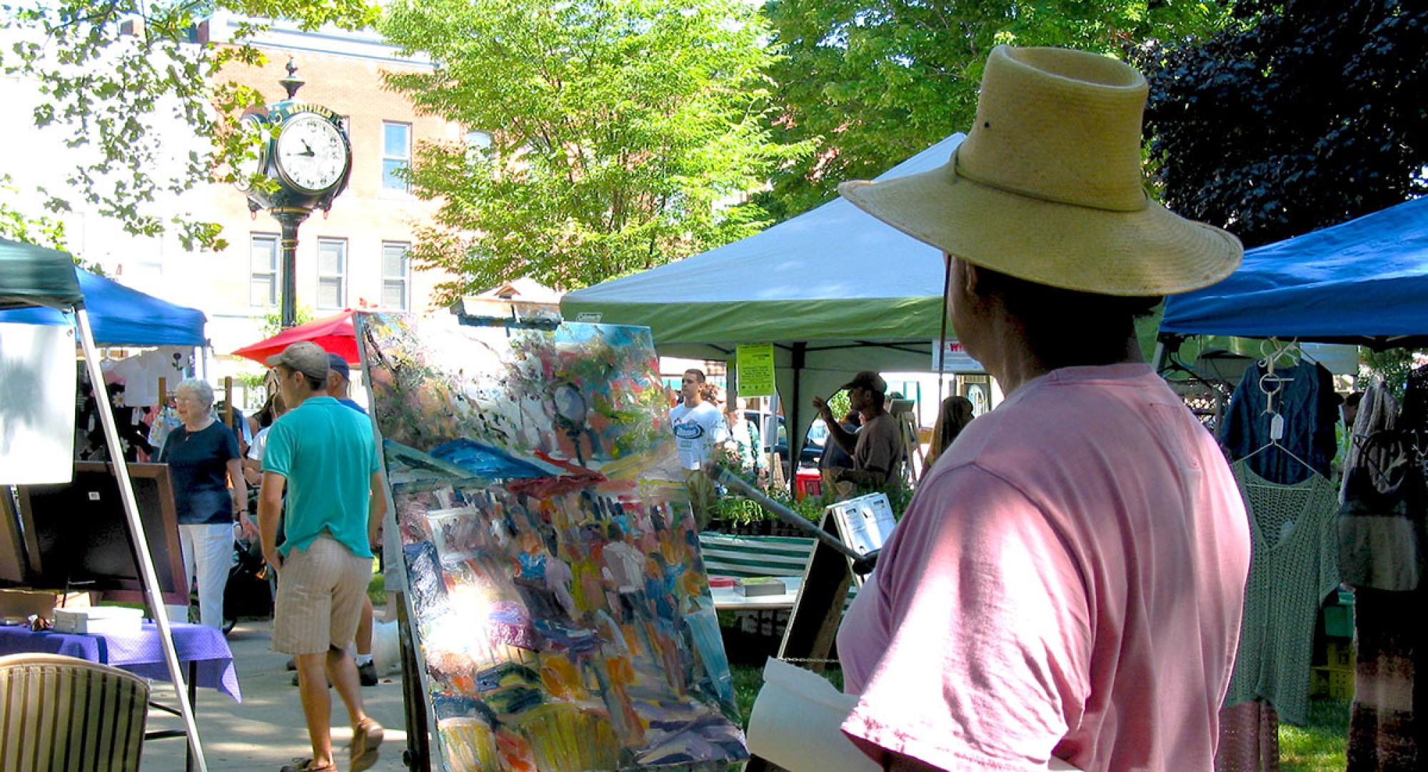Produce, Art and Artist collide at the Westfield Farmers Market
