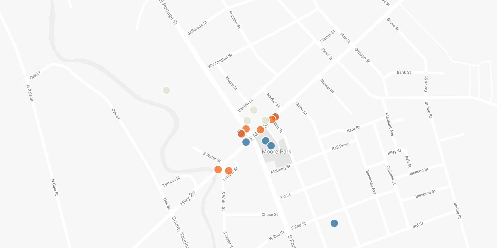 Map of Westfield projects