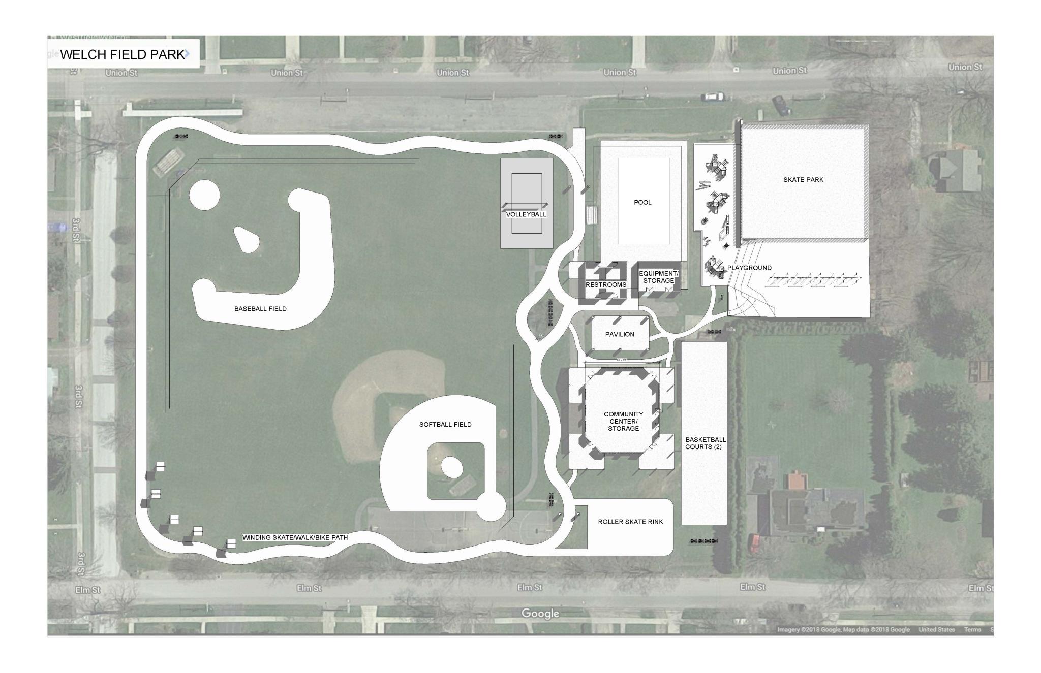 Welch Field Site Plan