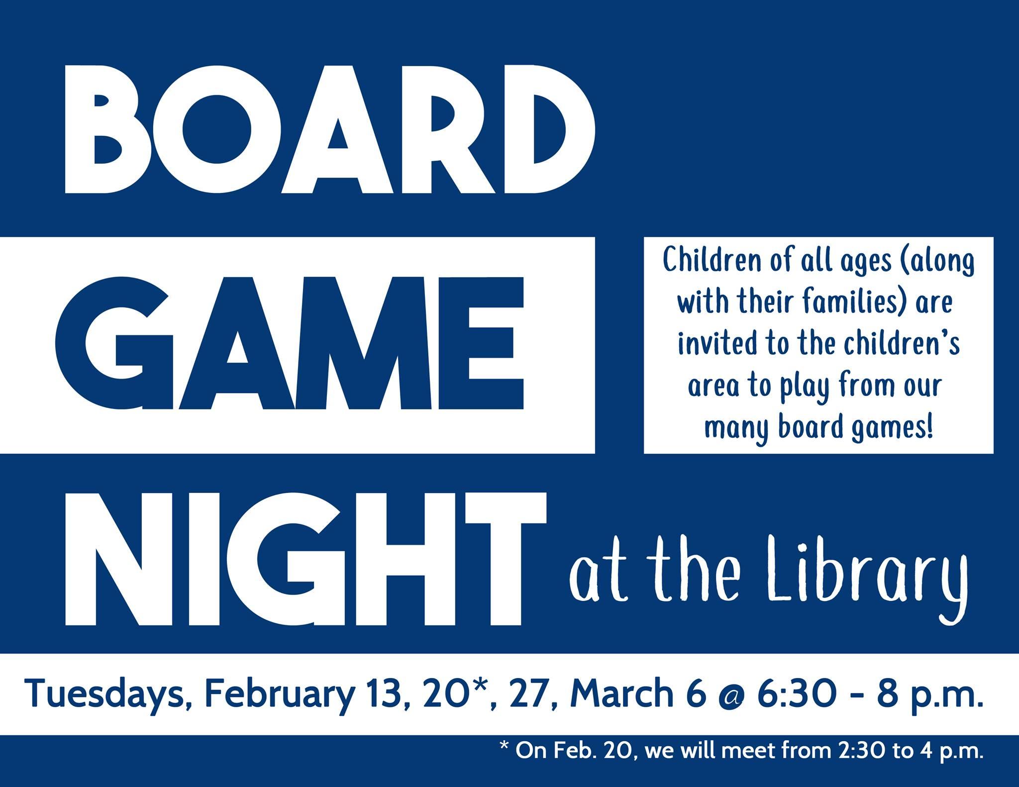 Board Game Night at the Library