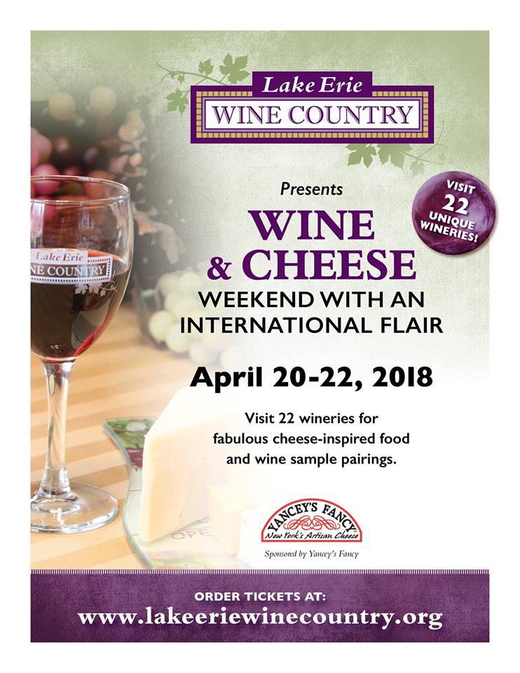 Wine & Cheese Weekend with an International Flair!
