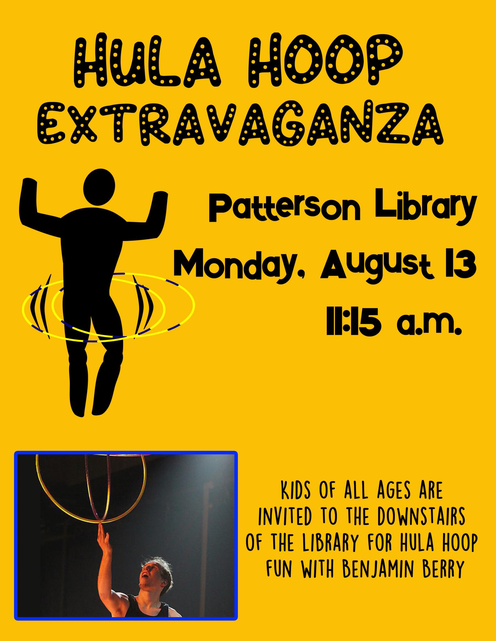 Hula Hoop Extravaganza at Patterson Library