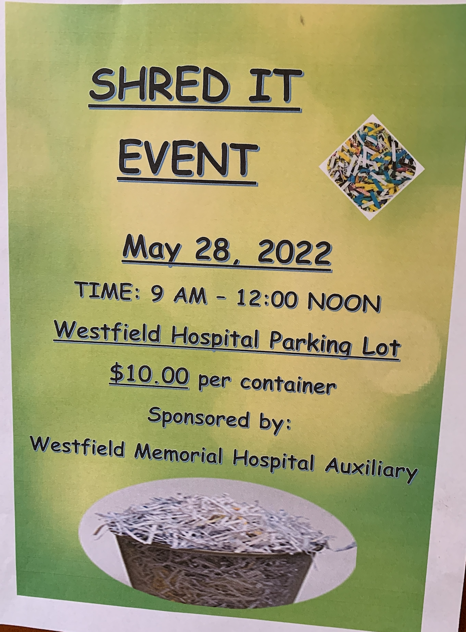 Shred It event flyer