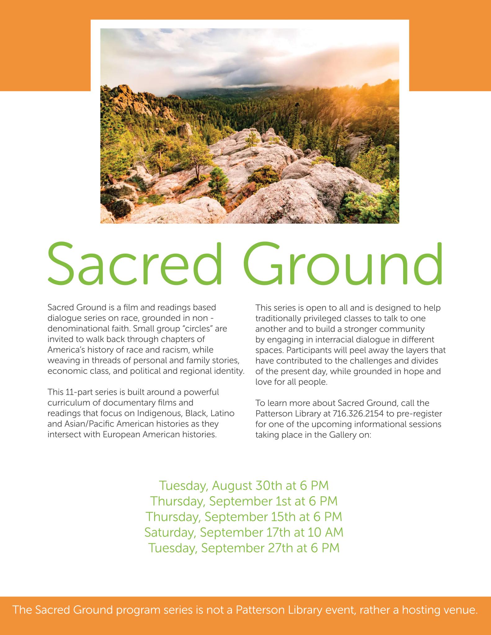 Sacred Ground Flyer