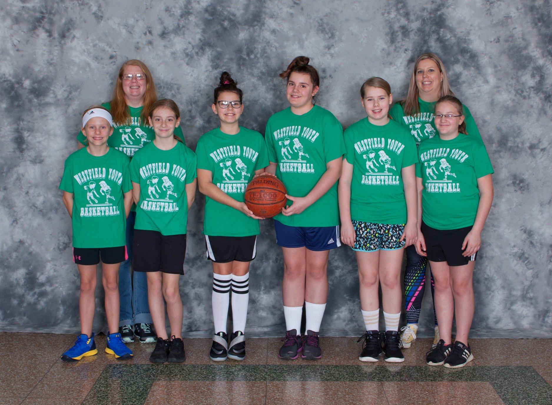 2019-2020 5th & 6th Grades Girls Green Team