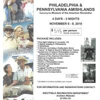 Bus Trip to Philadelphia & Pennsylvania Amishlands Flyer